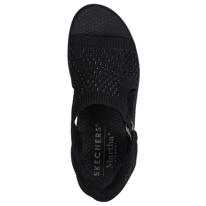 スケッチャーズ スリップインズ レディース サンダル ピアライト パーク パス 靴 ノーマル幅 ラインストーン SKECHERS Slip-ins PIER-LITE 188001 ブラック トープ