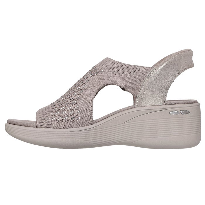 スケッチャーズ スリップインズ レディース サンダル ピアライト パーク パス 靴 ノーマル幅 ラインストーン SKECHERS Slip-ins PIER-LITE 188001 ブラック トープ