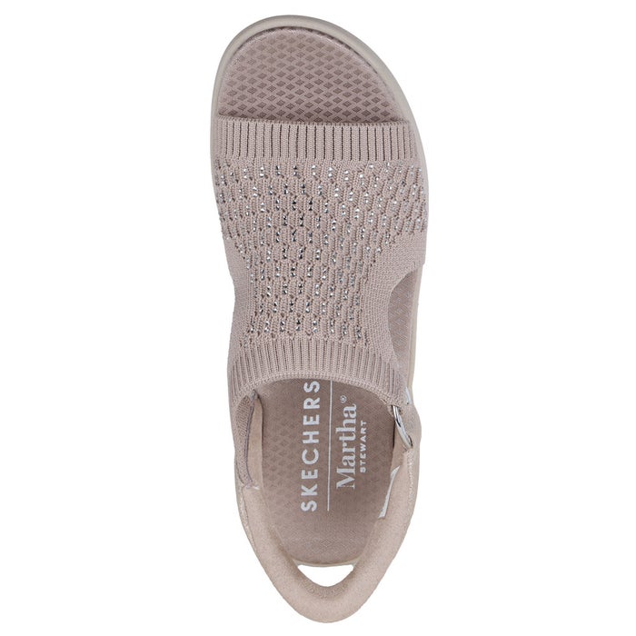 スケッチャーズ スリップインズ レディース サンダル ピアライト パーク パス 靴 ノーマル幅 ラインストーン SKECHERS Slip-ins PIER-LITE 188001 ブラック トープ