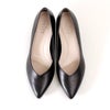 unity ユニティ パンプス ローヒール 黒パンプス 8082 B ブラック 本革 フォーマル レザー ポインテッドトゥ Vカット ワイズ 2E 冠婚葬祭 ベーシック 