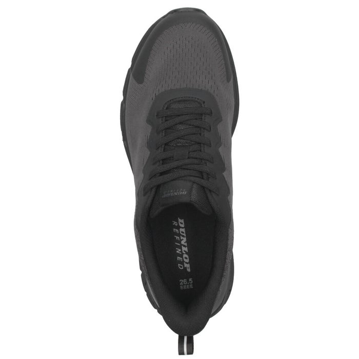 スニーカー メンズ 黒 靴 幅広 4E 履きやすい 立ったまま履ける シューズ 軽量 ハンズフリー ダンロップ リファインド M2032 ブラック レッド イエロー DUNLOP REFINED