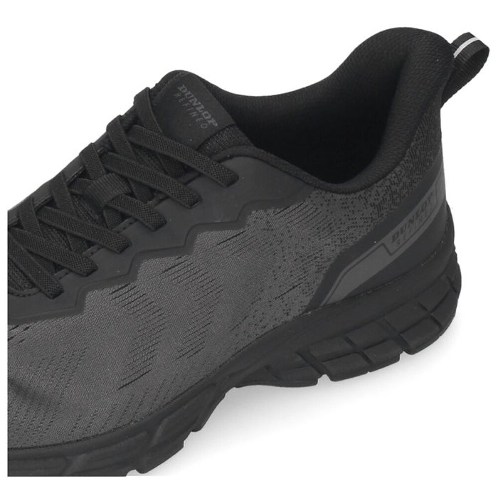 スニーカー メンズ 黒 靴 幅広 4E 履きやすい 立ったまま履ける シューズ 軽量 ハンズフリー ダンロップ リファインド M2032 ブラック レッド イエロー DUNLOP REFINED