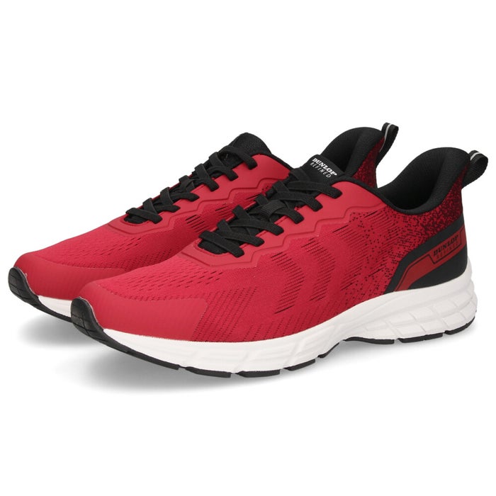 スニーカー メンズ 黒 靴 幅広 4E 履きやすい 立ったまま履ける シューズ 軽量 ハンズフリー ダンロップ リファインド M2032 ブラック レッド イエロー DUNLOP REFINED