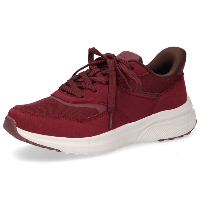 スニーカー レディース ハンズフリー 防水 手を使わずに履ける 靴 スリッポン 軽量 楽すぽっ Parade 51716 黒 ブラック ワイン