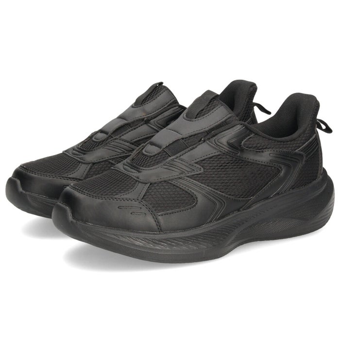 スリッポン スニーカー メンズ スリップイン 防水 軽量 軽い ゴム 履きやすい ワイド設計 幅広 紐なし 黒 楽すぽ Parade 998WRP