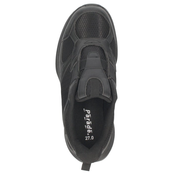 スリッポン スニーカー メンズ スリップイン 防水 軽量 軽い ゴム 履きやすい ワイド設計 幅広 紐なし 黒 楽すぽ Parade 998WRP