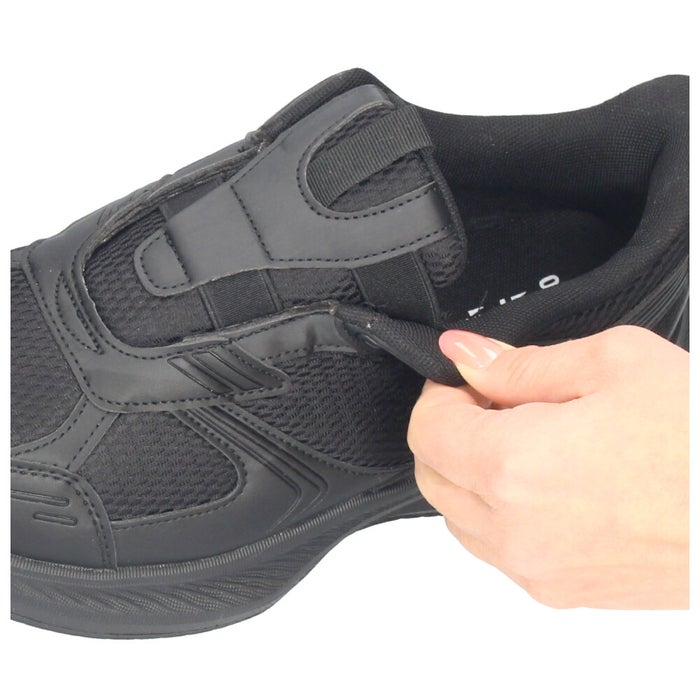 スリッポン スニーカー メンズ スリップイン 防水 軽量 軽い ゴム 履きやすい ワイド設計 幅広 紐なし 黒 楽すぽ Parade 998WRP