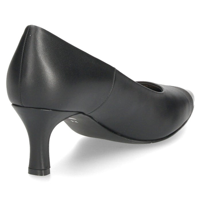 unity ユニティ パンプス ポインテッドトゥ 6ｃｍ ヒール ミドルヒール レディース 靴 黒 ラメ フォーマル 軽量 478207