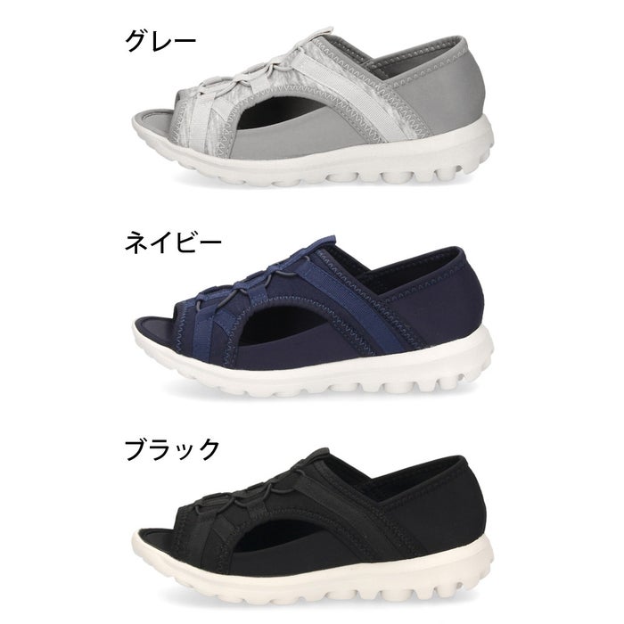 サンダル レディース スポーツサンダル 軽量 通気性 かかとが踏める 2WAY 歩きやすい カジュアル スポーティ 51305 Parade