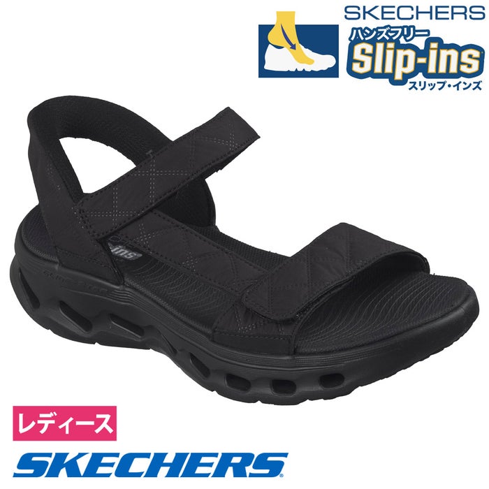 スケッチャーズ スリップインズ 立ったまま履ける レディース サンダル ゴーウォーク 靴 ノーマル幅 SKECHERS Slip-ins 141276 ハンズフリー 手を使わずに履ける