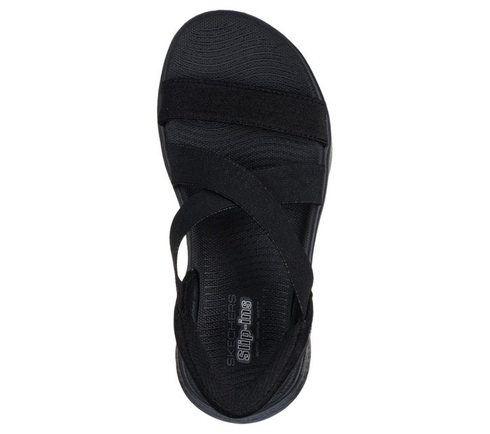 スケッチャーズ スリップインズ 立ったまま履ける レディース サンダル ゴーウォーク 靴 ノーマル幅 SKECHERS Slip-ins 141489 ハンズフリー 手を使わずに履ける