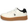 レディース スニーカー ローカット 厚底 靴 ブラック ホワイト クオーターホース ユーエスポロアッスン U.S. POLO ASSN. PL00811
