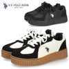 レディース スニーカー ローカット 厚底 靴 ブラック ホワイト クリオージョ ユーエスポロアッスン U.S. POLO ASSN. PL00813