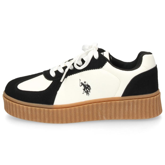 レディース スニーカー ローカット 厚底 靴 ブラック ホワイト クリオージョ ユーエスポロアッスン U.S. POLO ASSN. PL00813