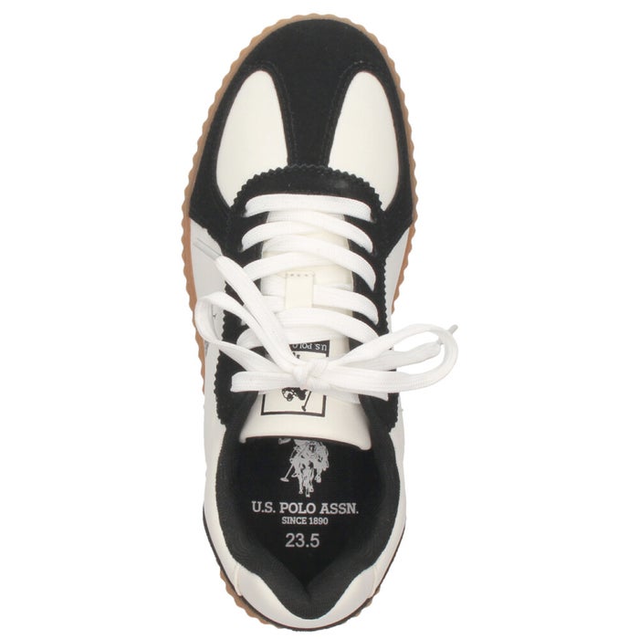 レディース スニーカー ローカット 厚底 靴 ブラック ホワイト クリオージョ ユーエスポロアッスン U.S. POLO ASSN. PL00813