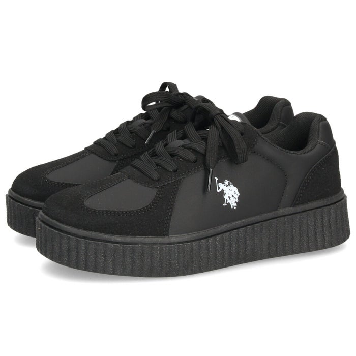 レディース スニーカー ローカット 厚底 靴 ブラック ホワイト クリオージョ ユーエスポロアッスン U.S. POLO ASSN. PL00813