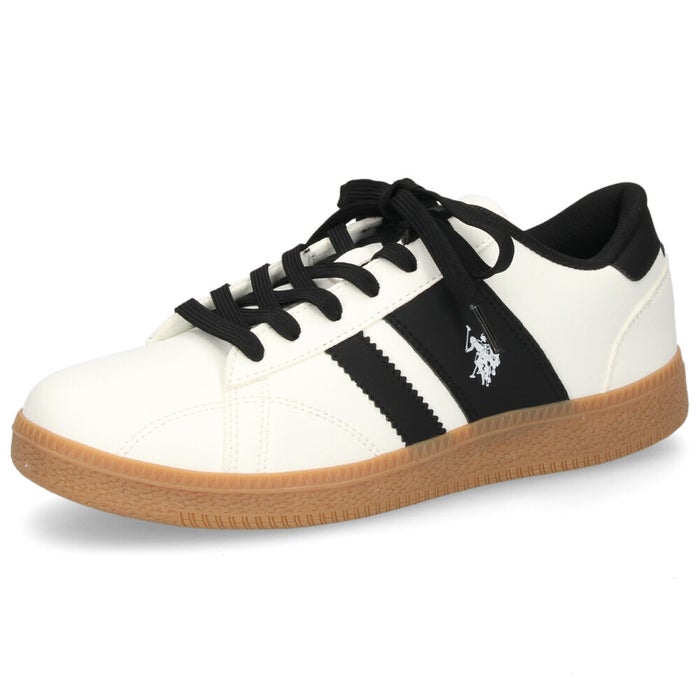レディース スニーカー カジュアル ローカット 靴 ブラック ホワイト ユーエスポロアッスン U.S. POLO ASSN. PL00958