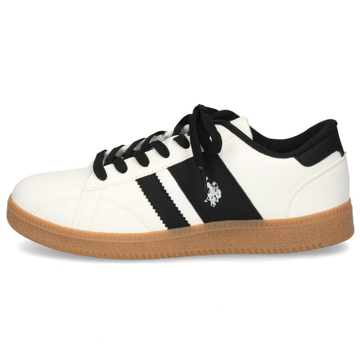 レディース スニーカー カジュアル ローカット 靴 ブラック ホワイト ユーエスポロアッスン U.S. POLO ASSN. PL00958