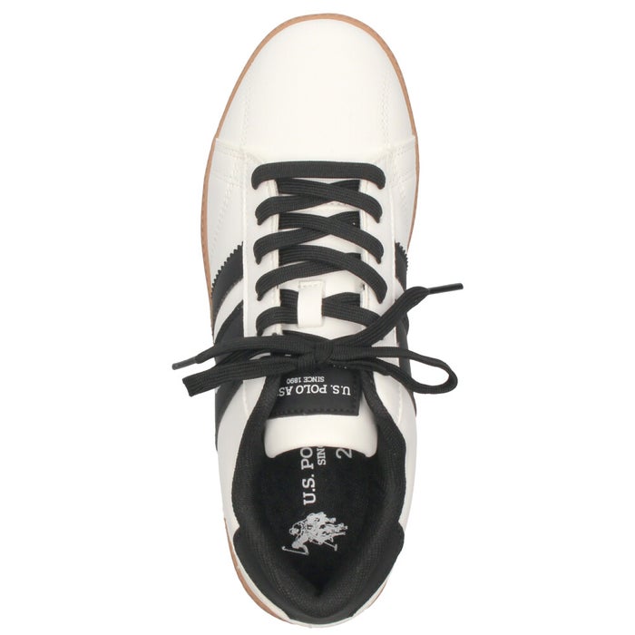 レディース スニーカー カジュアル ローカット 靴 ブラック ホワイト ユーエスポロアッスン U.S. POLO ASSN. PL00958