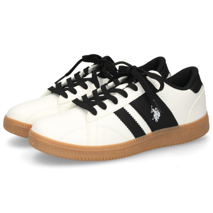 レディース スニーカー カジュアル ローカット 靴 ブラック ホワイト ユーエスポロアッスン U.S. POLO ASSN. PL00958