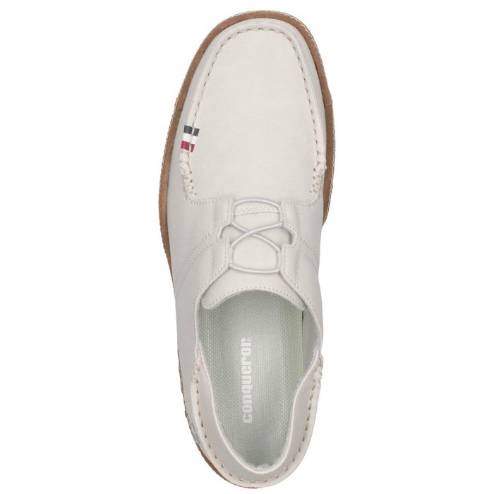 コンカラー シューズ ラグーン メンズ カジュアルシューズ 2WAY スリッポン かかと踏める 軽量 幅広 はっ水 グレー ホワイト 靴 conqueror shoes 941 942