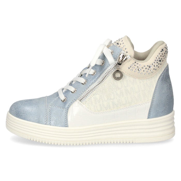 スニーカー レディース カジュアルシューズ スターモチーフ インヒール ファスナー付き 着脱簡単 美脚 足長効果 スポーティー 靴 ムーム XJ7835 MUUM