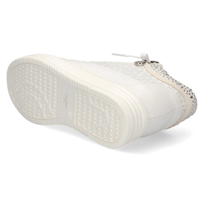 スニーカー レディース カジュアルシューズ スターモチーフ インヒール ファスナー付き 着脱簡単 美脚 足長効果 スポーティー 靴 ムーム XJ7835 MUUM