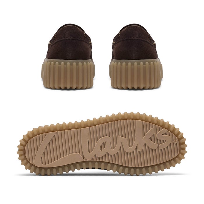 クラークス レディース カジュアルシューズ トーヒルボート ボートシューズ ローファー 本革 厚底 靴 Clarks Torhill Boat 26186647 26186302 26186303