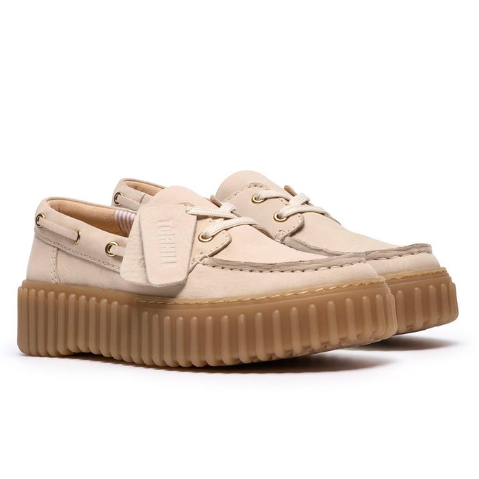 クラークス レディース カジュアルシューズ トーヒルボート ボートシューズ ローファー 本革 厚底 靴 Clarks Torhill Boat 26186647 26186302 26186303