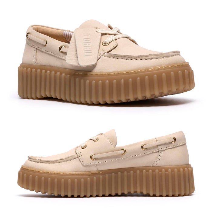 クラークス レディース カジュアルシューズ トーヒルボート ボートシューズ ローファー 本革 厚底 靴 Clarks Torhill Boat 26186647 26186302 26186303