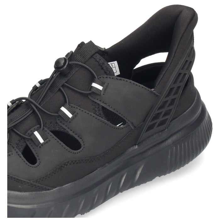 サンダル メンズ スポーツサンダル ハンズフリー スリップイン 立ったまま履ける 手を使わない 黒 ブラック カーキ 靴 楽すぽっ パレード Parade 70633