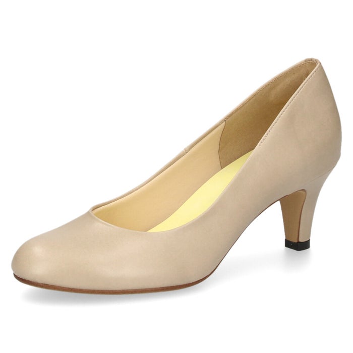 レディース パンプス ジェリービーンズ ブラック 黒 ベージュ スエード 6cm ヒール 痛くない 歩きやすい ふわさら  ローヒール 日本製 シューズ 靴 JELLY BEANS 113-44360 113-61360