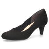 レディース パンプス ジェリービーンズ ブラック 黒 ベージュ スエード 6cm ヒール 痛くない 歩きやすい ふわさら  ローヒール 日本製 シューズ 靴 JELLY BEANS 113-44360 113-61360