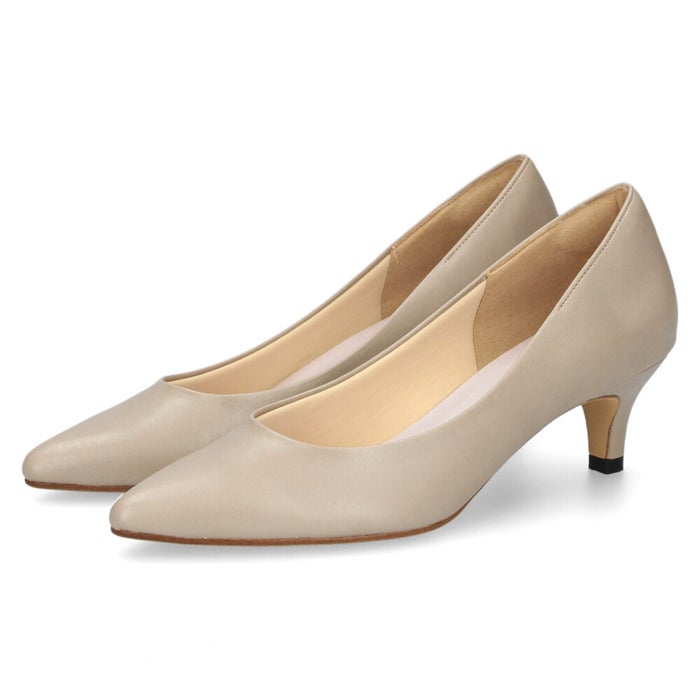 レディース パンプス ジェリービーンズ ブラック 黒 ライトグレー 5cm ヒール 痛くない 歩きやすい ふわさら  ローヒール 日本製 シューズ 靴 JELLY BEANS 113-38603 113-61603