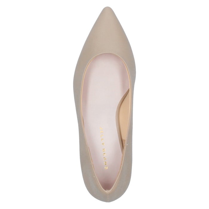 レディース パンプス ジェリービーンズ ブラック 黒 ライトグレー 5cm ヒール 痛くない 歩きやすい ふわさら  ローヒール 日本製 シューズ 靴 JELLY BEANS 113-38603 113-61603