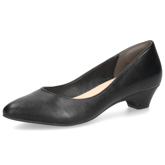 レディース パンプス ジェリービーンズ ブラック 黒 はっ水 ふわさら  ローヒール 雨の日 アーモンドトゥ シューズ 履きやすい 靴 JELLY BEANS 204-52793