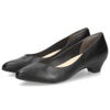 レディース パンプス ジェリービーンズ ブラック 黒 はっ水 ふわさら  ローヒール 雨の日 アーモンドトゥ シューズ 履きやすい 靴 JELLY BEANS 204-52793