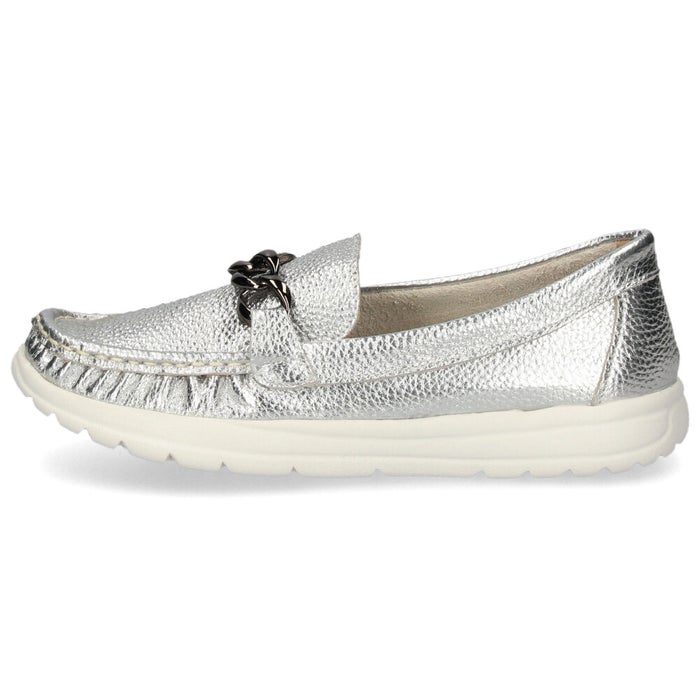 NICO ニコ カジュアルシューズ ローファー レディース 42091 靴 本革 軽量 EEEE 日本製 屈曲性 柔らかい 歩きやすい 黒 ブラック 白 ホワイト 銀 シルバー