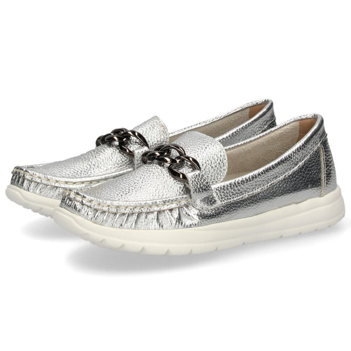 NICO ニコ カジュアルシューズ ローファー レディース 42091 靴 本革 軽量 EEEE 日本製 屈曲性 柔らかい 歩きやすい 黒 ブラック 白 ホワイト 銀 シルバー