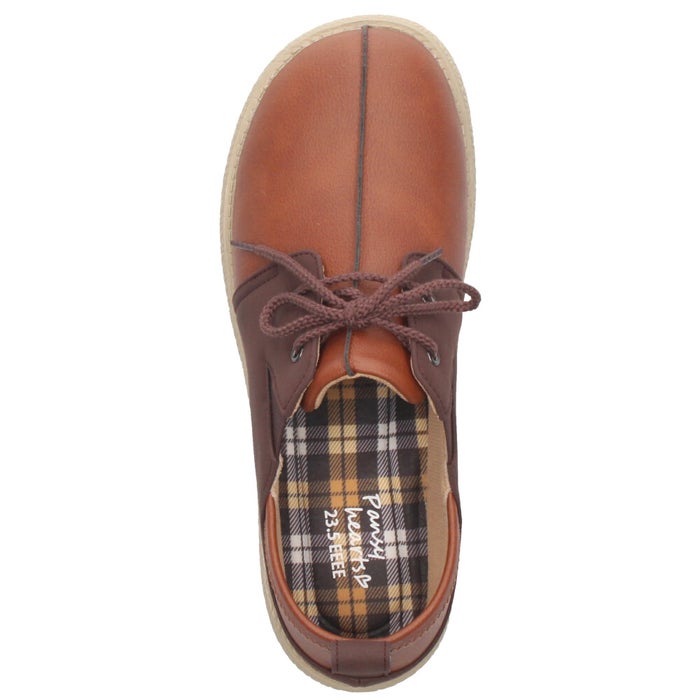 レースアップシューズ レディース 幅広 4E かかとが踏める 靴 2WAY 軽量 歩きやすい 履きやすい Pansy パンジー PS1522 パンジーハーツ