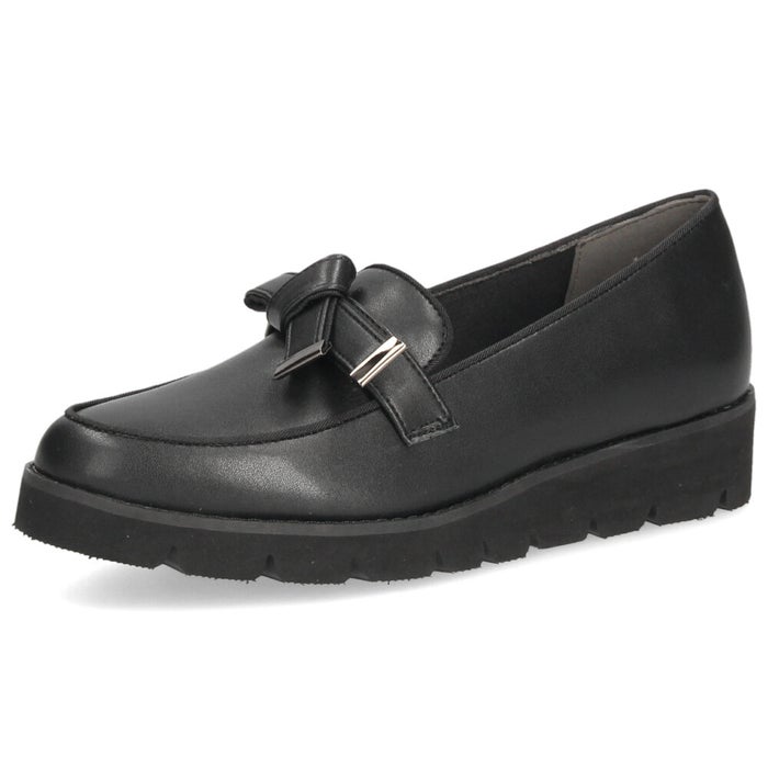 レディース ローファー ジェリービーンズ ブラック 黒 アイボリー ノットリボン 厚底 ボリュームソール 履きやすい 靴 シューズ JELLY BEANS 325-59134