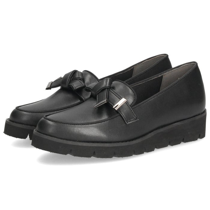 レディース ローファー ジェリービーンズ ブラック 黒 アイボリー ノットリボン 厚底 ボリュームソール 履きやすい 靴 シューズ JELLY BEANS 325-59134