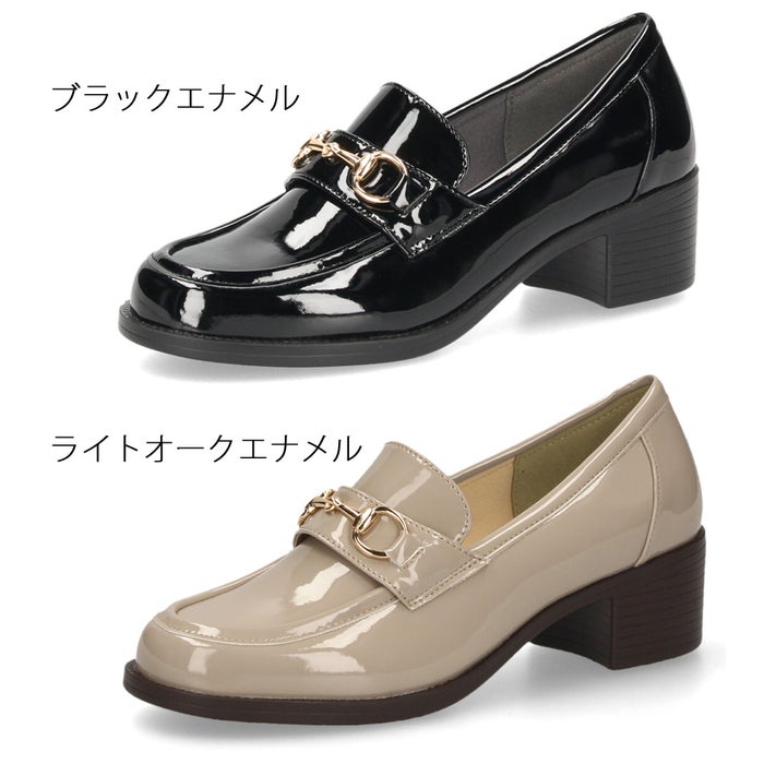 レディース ビット ローファー ジェリービーンズ ブラック 黒 オーク 厚底 はっ水 雨の日 晴雨兼用 ボリュームソール 履きやすい 靴 シューズ JELLY BEANS 404-69157 404-61157