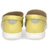 スリッポン レディース スニーカー 靴 シューズ 本革 レザー ４E 幅広 カジュアル NICO 2501 日本製 ホワイト イエロー