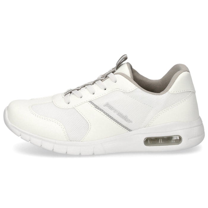 ピュアウォーカー レディース スニーカー PW0561 スライドフィット ハンズフリー オフィス  ナースシューズ 仕事履き 普段履き スリッポン 軽量 エアークッション pure walker