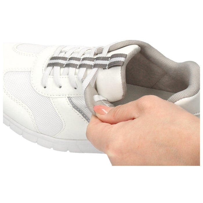 ピュアウォーカー レディース スニーカー PW0561 スライドフィット ハンズフリー オフィス  ナースシューズ 仕事履き 普段履き スリッポン 軽量 エアークッション pure walker