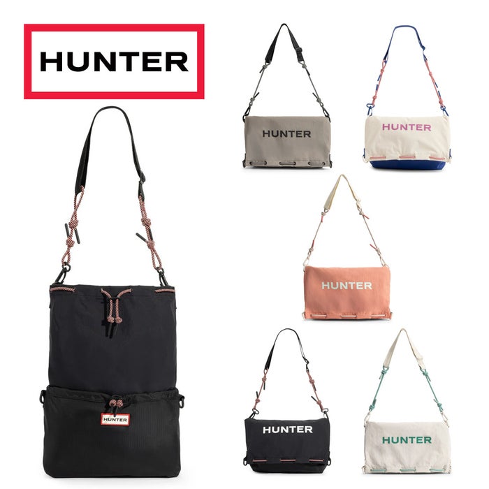 ハンター ショルダーバッグ トートバッグ HUNTER トラベル マルチファンクション サコッシュ 軽量 撥水 旅行 2WAY UBX7124NRS
