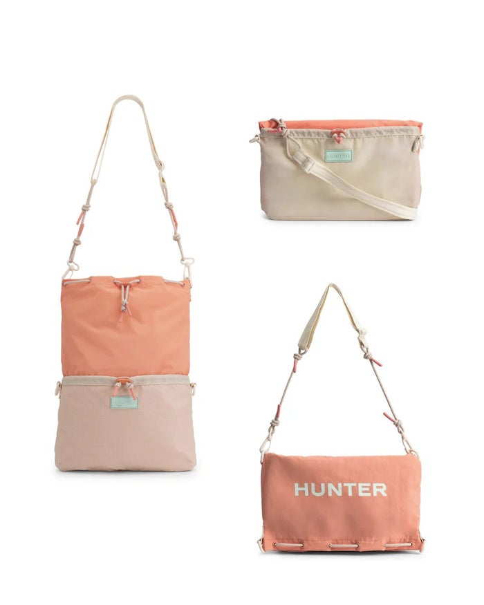 ハンター ショルダーバッグ トートバッグ HUNTER トラベル マルチファンクション サコッシュ 軽量 撥水 旅行 2WAY UBX7124NRS