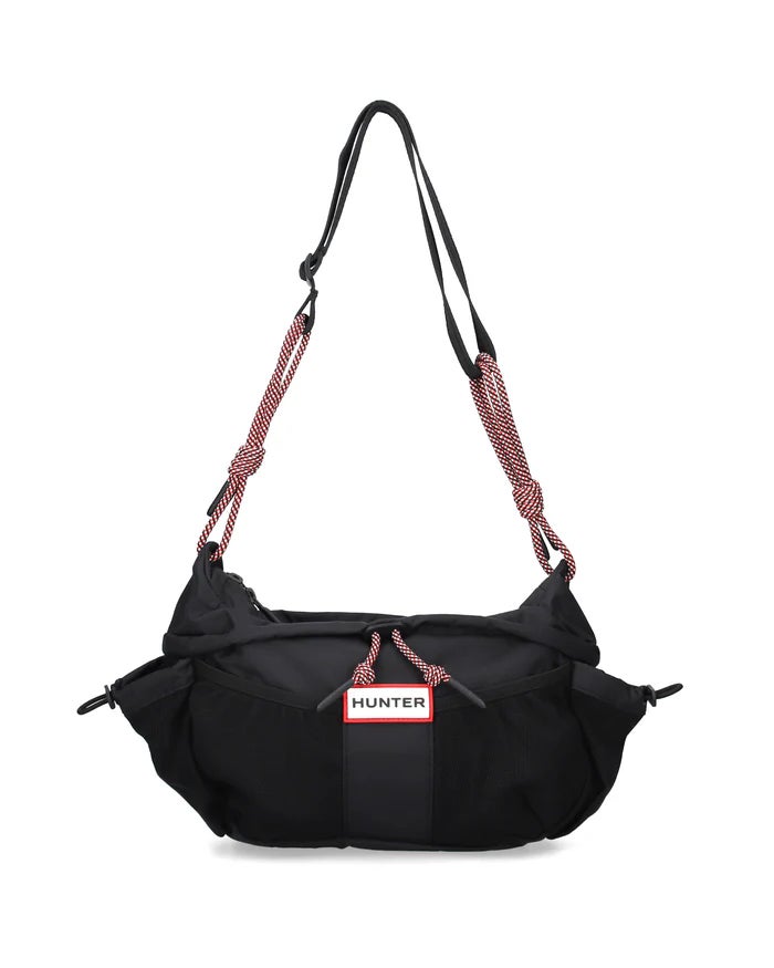 ハンター ショルダーバック ボディーバック 撥水 耐水 防水 軽量 耐久性 HUNTER トラベル クロスボディ 7123 斜め掛け ブラック 黒 ホワイト 白 グレー