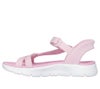 スケッチャーズ キッズ ジュニア サンダル 女の子 ゴーウォーク ハンズフリー 面ファスナー マジックテープ ノーマル幅 SKECHERS 303028L ピンク